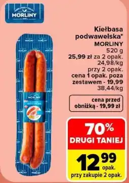 Carrefour Kiełbasa podwawelska morliny oferta