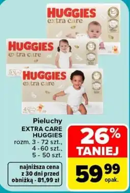 Carrefour Pieluchy Huggies Extra Care oferta