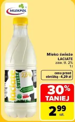 Carrefour Mleko świeże Łaciate oferta