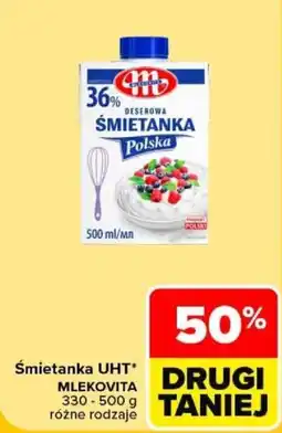 Carrefour Śmietanka uht* mlekovita oferta