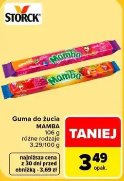 Carrefour Guma do żucia MAMBA oferta