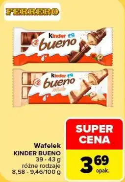 Carrefour Wafelek KINDER BUENO oferta