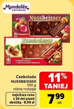 Carrefour Czekolada Nussbeisser oferta
