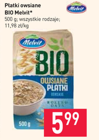 Stokrotka Płatki owsiane Bio Melvit 500g oferta