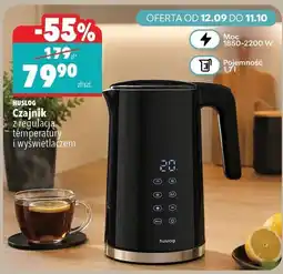 Biedronka Huslog Czajnik z regulacją temperatury i wyświetlaczem oferta