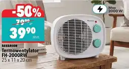 Biedronka Ravanson Termowentylator FH-2000RW oferta