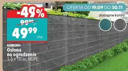 Biedronka Gardenic Osłona na ogrodzenie 1,5 x 10 m, HDPE oferta