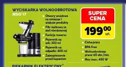 Carrefour Wyciskarka wolnoobrotowa MSO-17 Mpm oferta