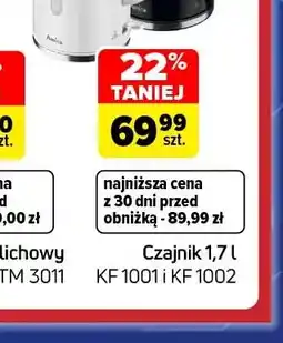 Carrefour Czajnik 1,7 l Kf 1002 Amica oferta