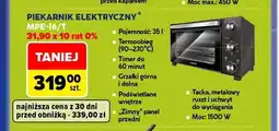 Carrefour Piekarnik elektryczny MPE-16/T Mpm oferta