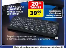 Carrefour Podświetlana klawiatura Yenkee Vision Ykb 1025CS oferta