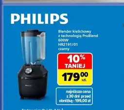 Carrefour Blender kielichowy z technologią ProBlend HR2191/01 Philips oferta