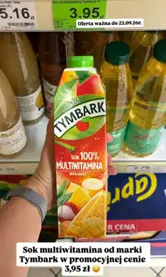 Dino Sok 100% multiwitamina Tymbark oferta