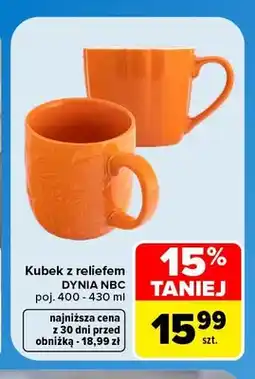 Carrefour Kubek z reliefem Dynia Nbc oferta