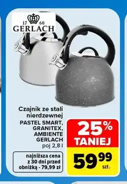 Carrefour Czajnik ze stali nierdzewnej Granitex Gerlach oferta