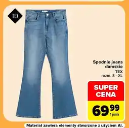 Carrefour Spodnie jeans damskie TEX oferta