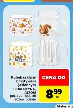 Carrefour Kubek szklany z motywem jesiennym Florentyna Altom oferta