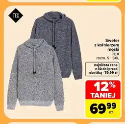 Carrefour Sweter z kołnierzem męski TEX oferta