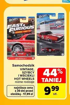 Samochodzik Szybcy i wściekli Hot Wheels
