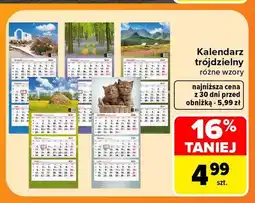 Carrefour Kalendarz trójdzielny oferta