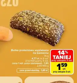 Carrefour Bułka proteinowa wypiekana na kamieniu oferta