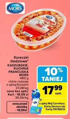 Carrefour Koreczki śledziowe Kaszubskie Mors oferta