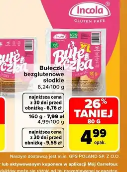 Carrefour Bułeczki bezglutenowe słodkie Incola oferta