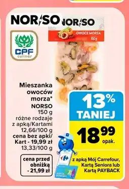 Carrefour Mieszanka owoców morza NORSO oferta