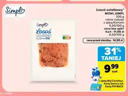 Carrefour Łosoś sałatkowy wędzony na zimno Simpl oferta