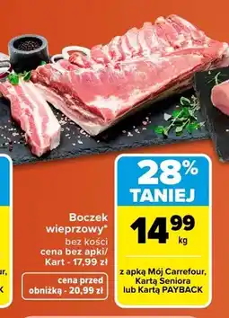 Carrefour Boczek wieprzowy bez kości oferta