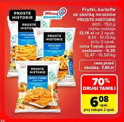 Carrefour Frytki karbowane do piekarnika mrożone Proste Historie oferta