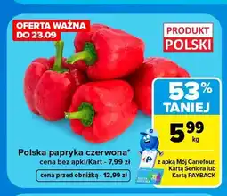 Carrefour Papryka czerwona polska oferta