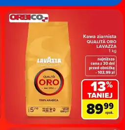Carrefour Kawa ziarnista Qualità Oro Lavazza oferta
