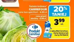 Carrefour Sałata lodowa Carrefour oferta