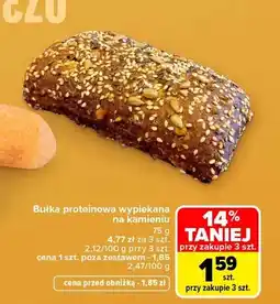 Carrefour Bułka proteinowa wypiekana na kamieniu oferta