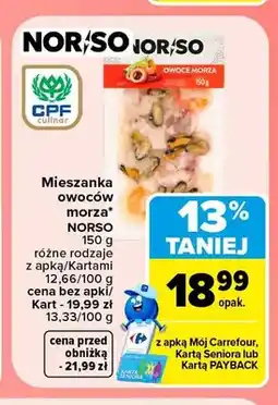 Carrefour Mieszanka owoców morza Norso oferta