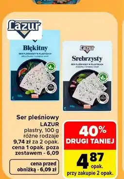 Carrefour Ser pleśniowy Lazur plastry oferta