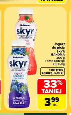 Carrefour Jogurt do picia Skyr Bakoma oferta