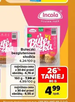 Carrefour Bułeczki bezglutenowe słodkie Incola oferta