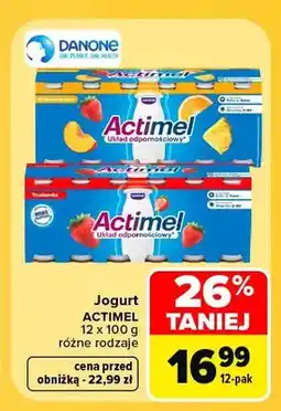 Carrefour Jogurt Actimel 12-pak oferta