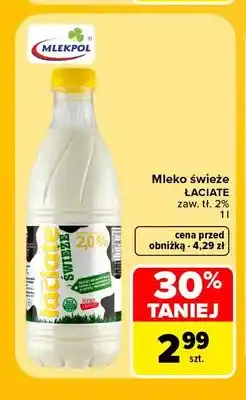 Carrefour Mleko świeże Łaciate 2% oferta