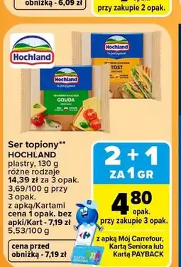 Carrefour Ser topiony Hochland plastry oferta
