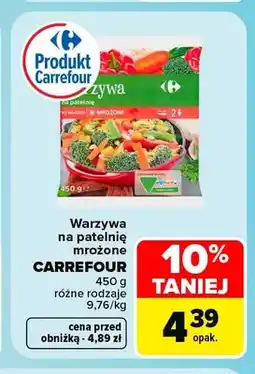 Carrefour Warzywa na patelnię mrożone Carrefour oferta