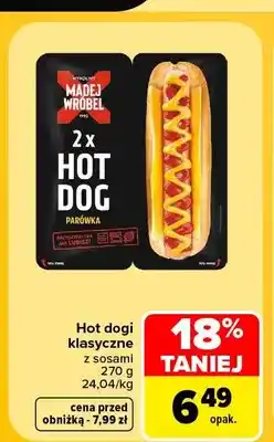 Carrefour Hot dogi klasyczne z sosami Madej Wróbel oferta