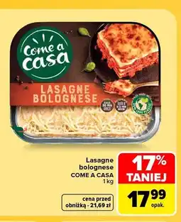 Carrefour Lasagne bolognese Come a Casa oferta
