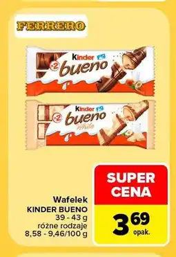 Carrefour Wafelek Kinder Bueno oferta