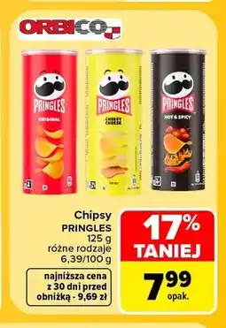 Carrefour Chipsy Pringles Original oferta