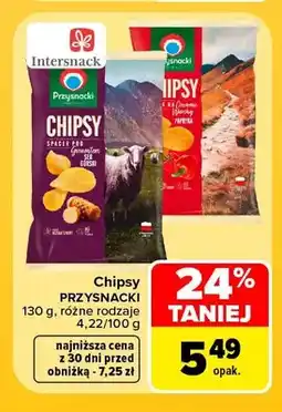 Carrefour Chipsy Przysnacki Spacer pod Giewontem ser górski oferta