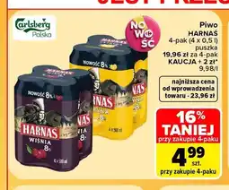 Carrefour Piwo Harnaś Wiśnia 8% 4-pak oferta