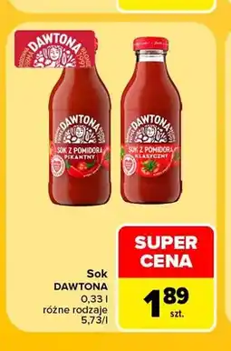 Carrefour Sok z pomidora pikantny Dawtona oferta